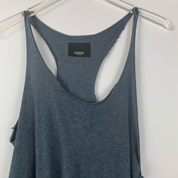 HUDSON Classic Racerback Tank In Blue M Sheer - Picture 4 of 10